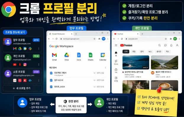 크롬 프로필 분리
