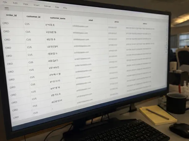 CSV 인코딩 오류